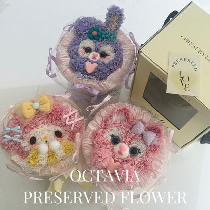 PFN01-綉球花公仔花束 OCTAVIA