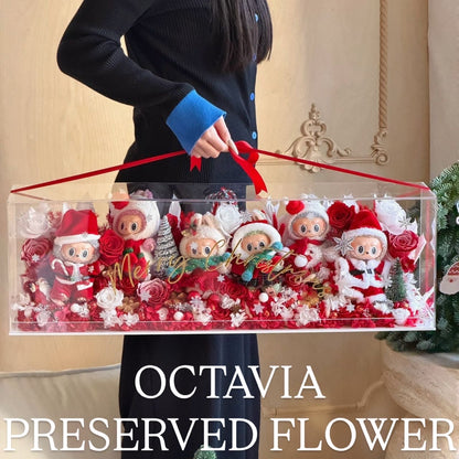 [Preserved Flowers] - Labubu Christmas Fantasy Garden (3 designs in total)