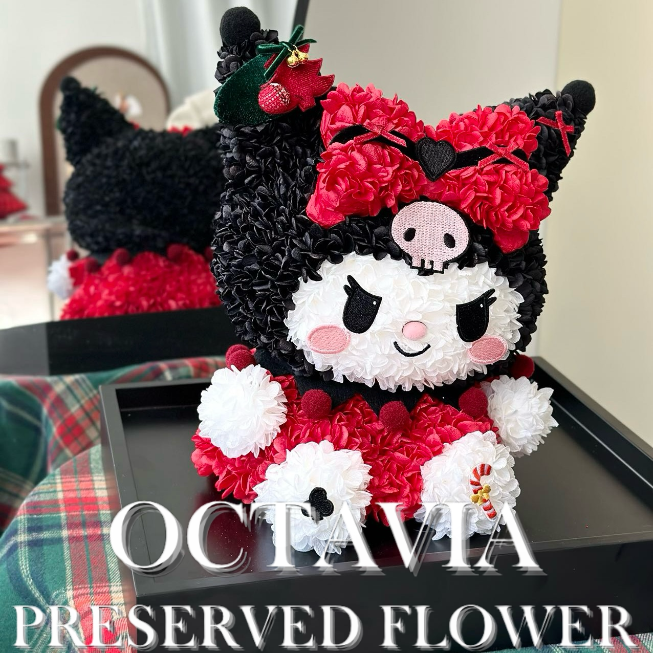 [永生花]-紅色聖誕可羅米