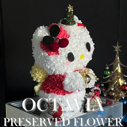 聖誕永生花-Hello Kitty