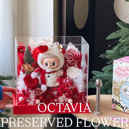 [Preserved Flowers] - Labubu Christmas Fantasy Garden (3 designs in total)