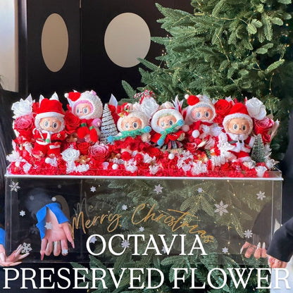 [Preserved Flowers] - Labubu Christmas Fantasy Garden (3 designs in total)