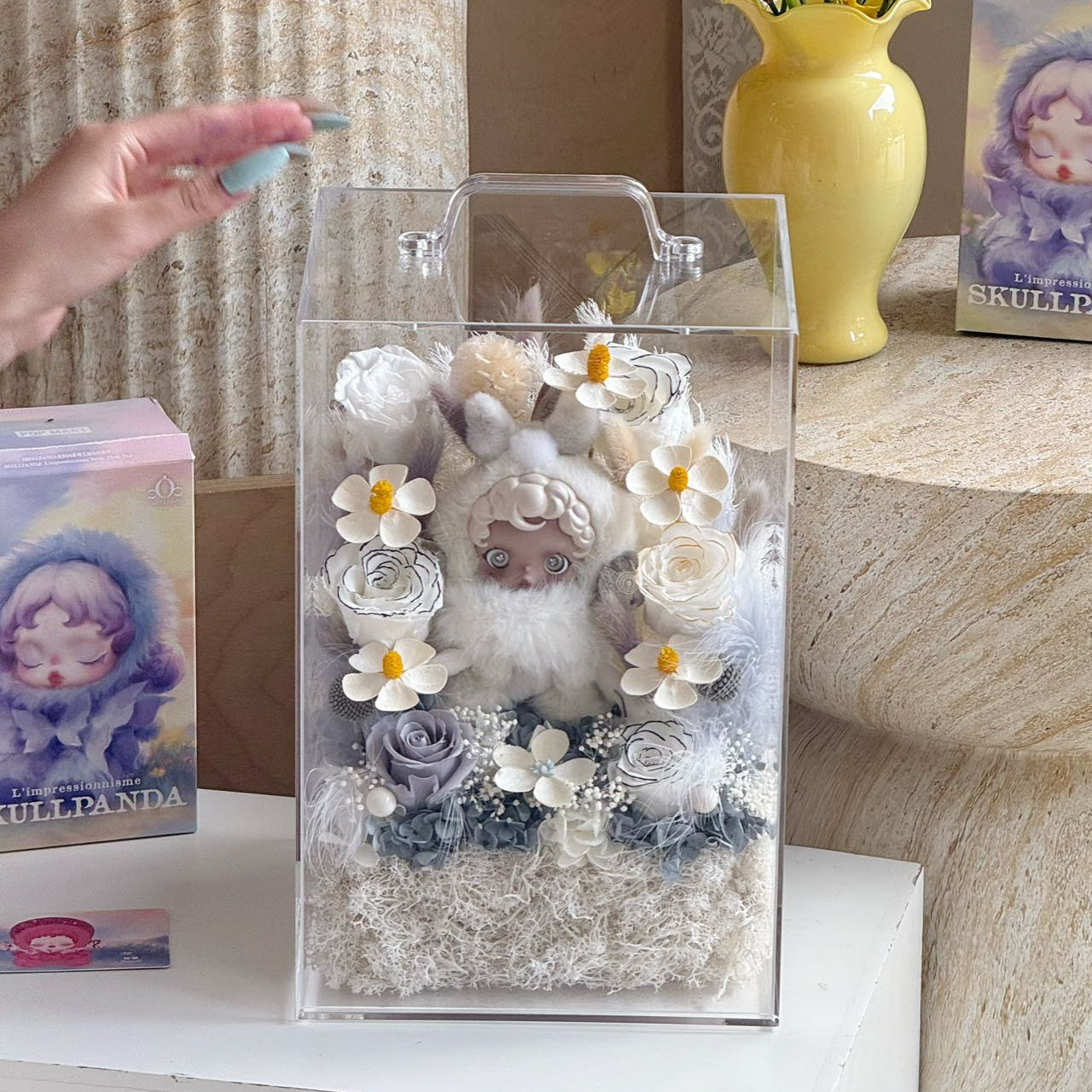 光織園 OCTAVIA SKULLPANDA 永生花 保鮮花 禮物首選 香港花店