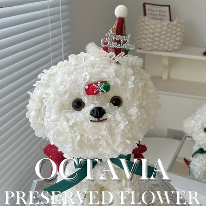 Christmas preserved flower - puppy