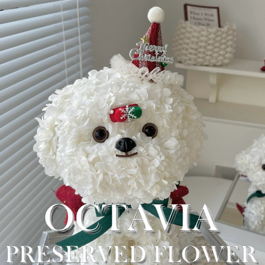 Christmas preserved flower - puppy