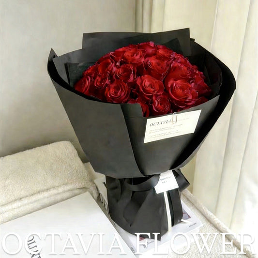 紅色玫瑰33枝花束 OCTAVIA