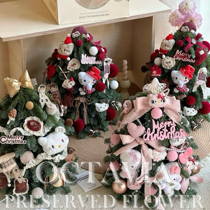 Artificial flower Christmas tree