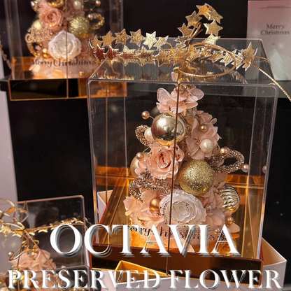 [Preserved Flower] - Wishing Star Christmas Tree (2 colors available)
