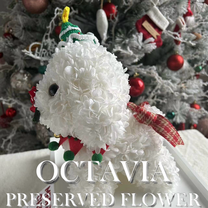 Christmas preserved flower - puppy