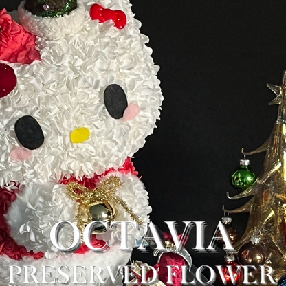 聖誕永生花-Hello Kitty