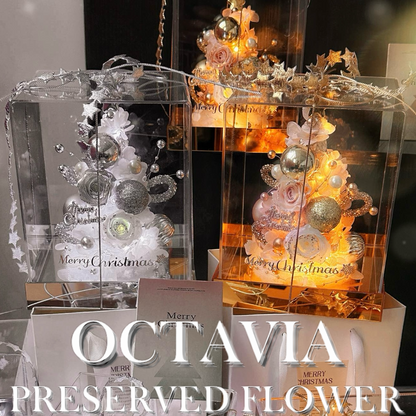 [Preserved Flower] - Wishing Star Christmas Tree (2 colors available)