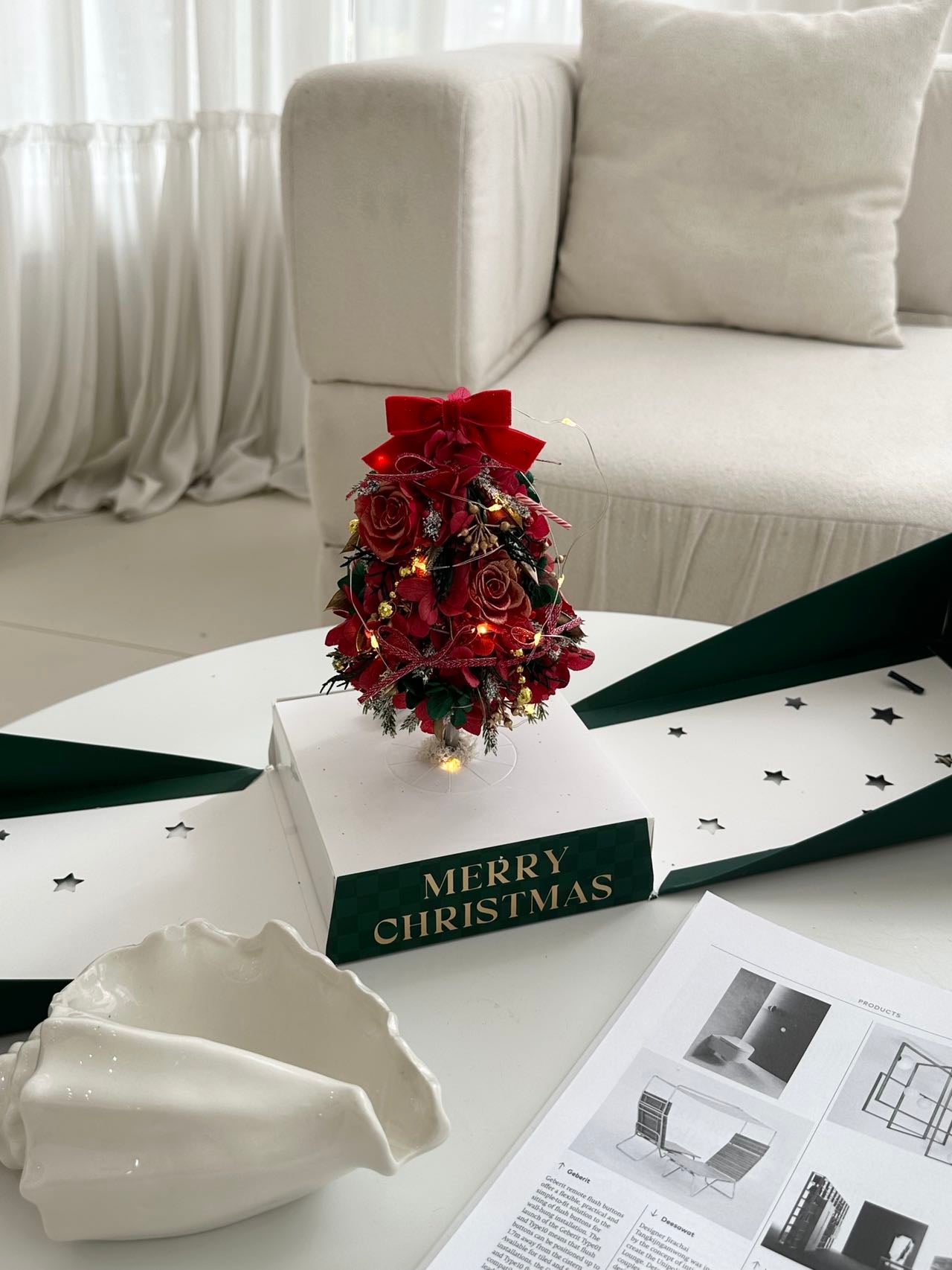 Christmas preserved flowers