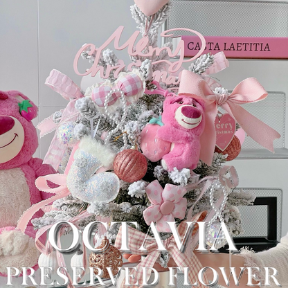 Artificial flower Christmas tree