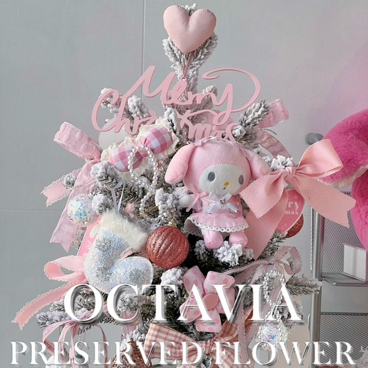 Artificial flower Christmas tree