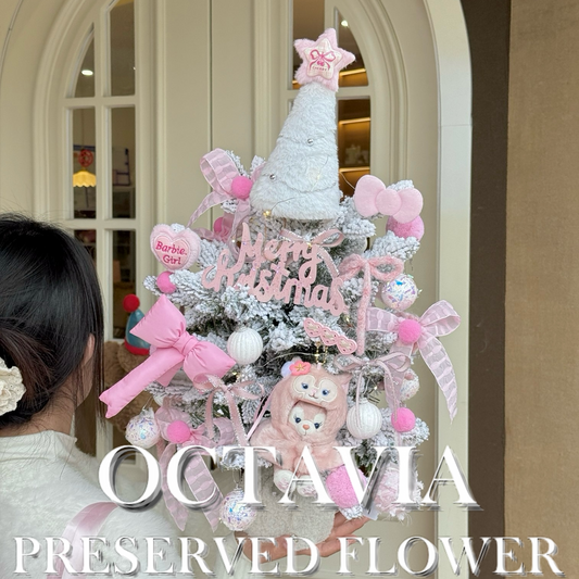 Artificial flower Christmas tree