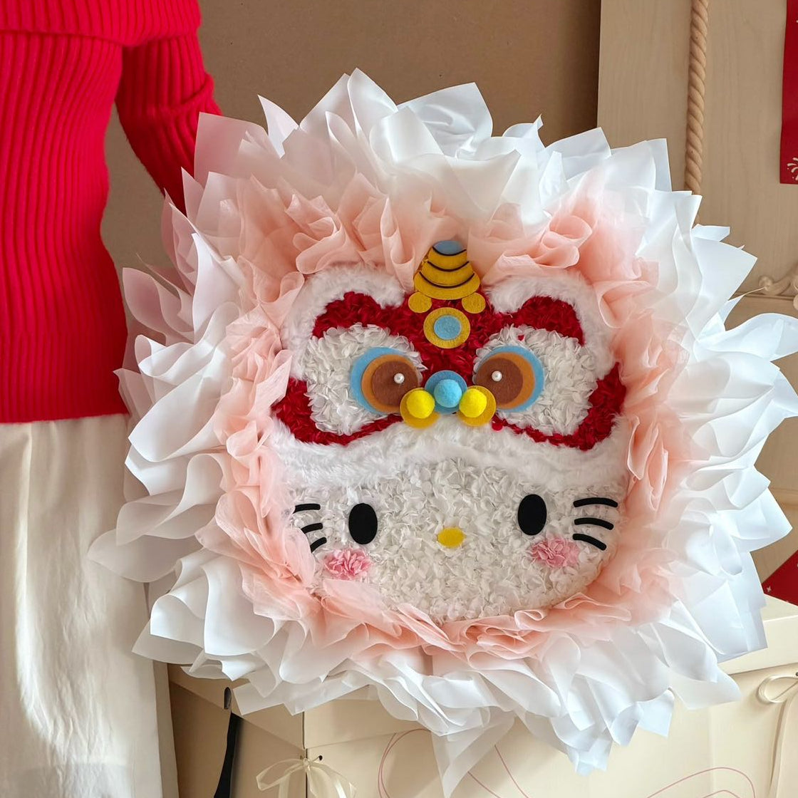 Hello Kitty醒獅永生花花束 OCTAVIA