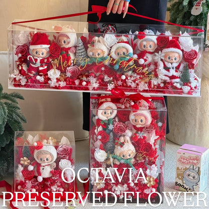 [Preserved Flowers] - Labubu Christmas Fantasy Garden (3 designs in total)