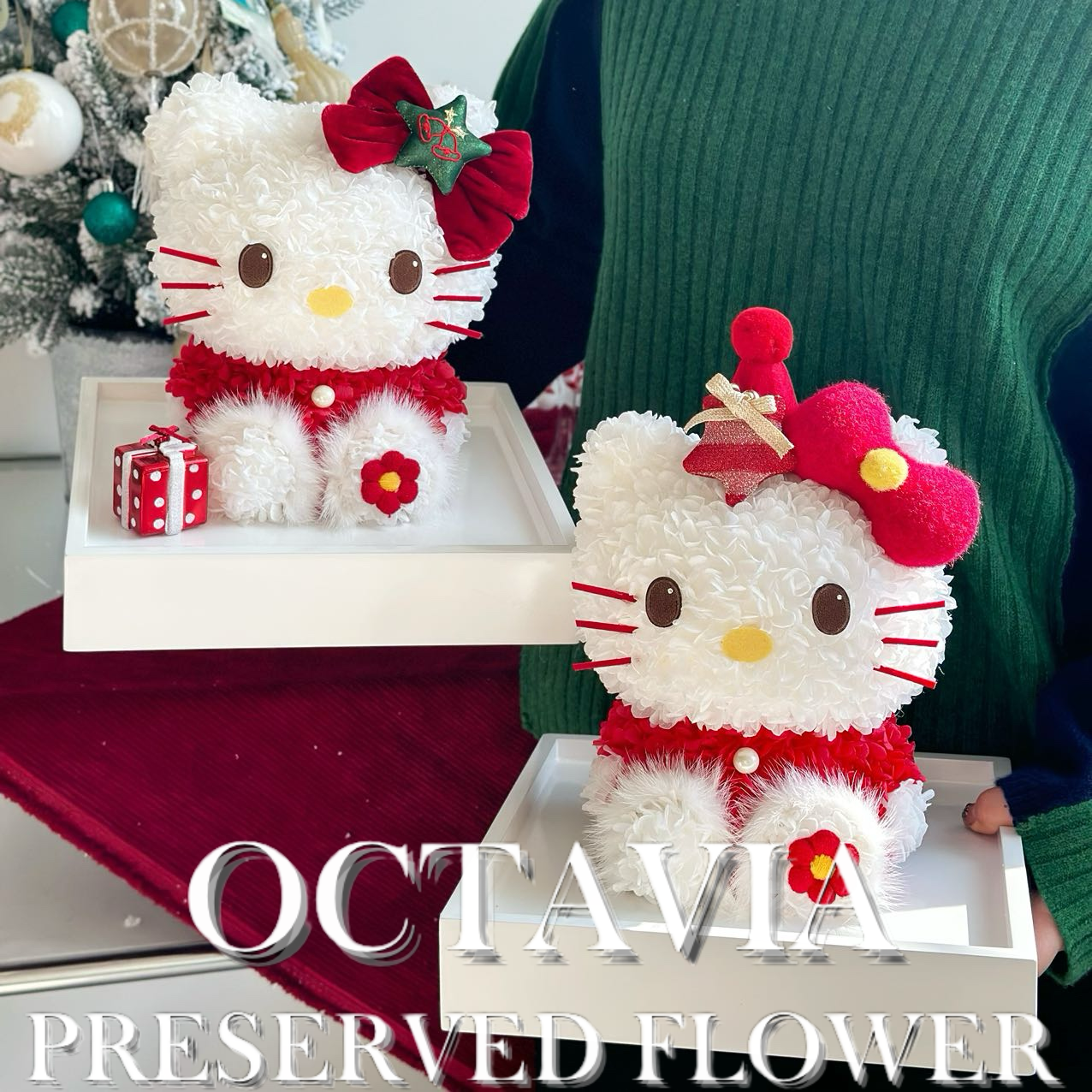 [永生花]-聖誕Hello Kitty