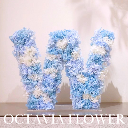永生花英文字母擺設013 OCTAVIA