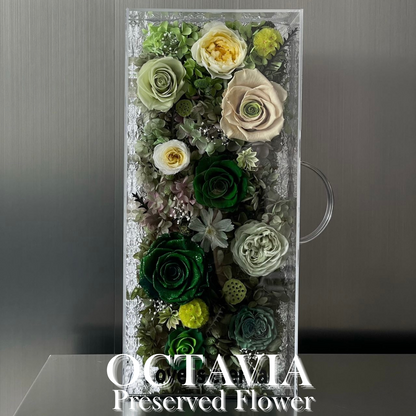 PFNM03D-一路繁花手提花盒(綠色漸變) OCTAVIA