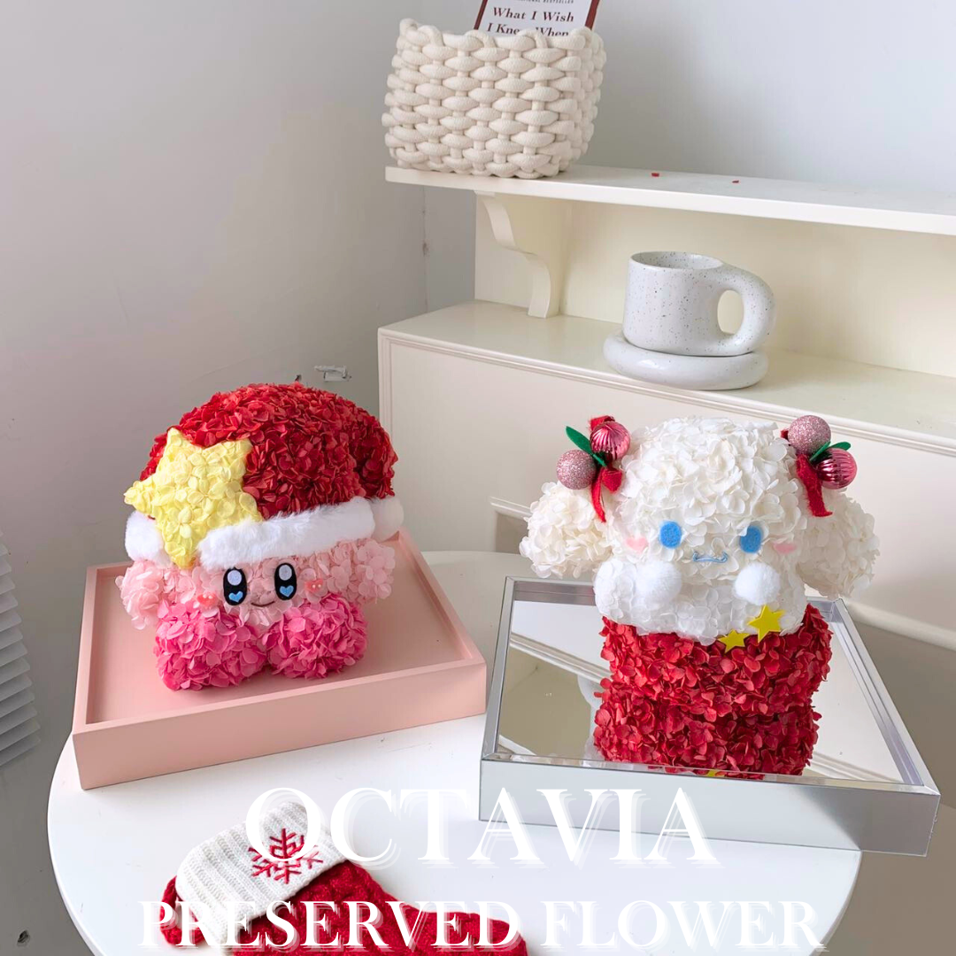 [永生花]-聖誕襪玉桂狗