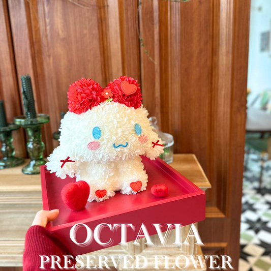 [永生花]-聖誕襪玉桂狗